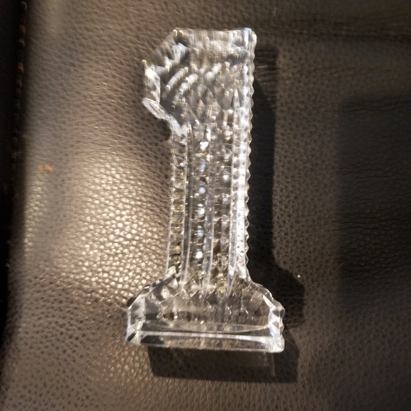Waterford Crystal Accents Waterford Crystal Number Paperweight